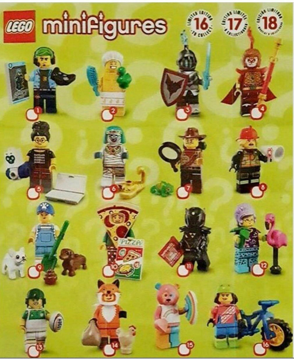 LEGO Series 19 Minifigures - Complete Set of 16 - 71025