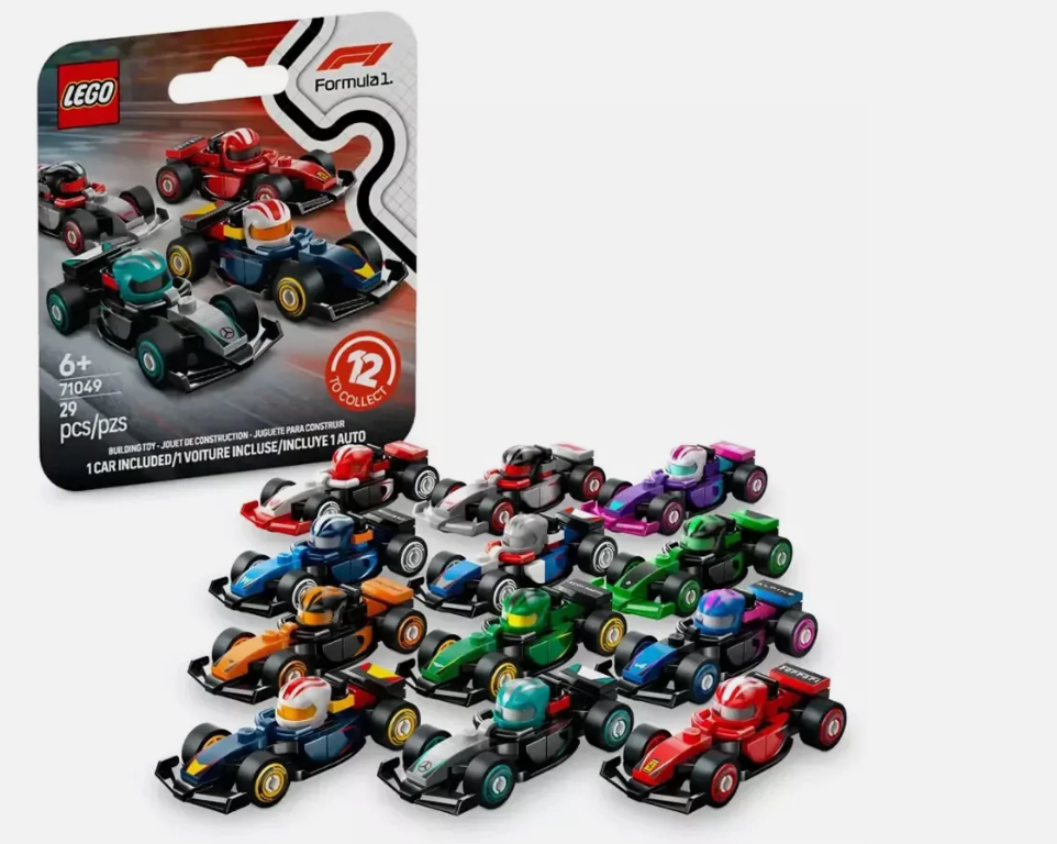 LEGO Formula F1 Race Car Series 71049 Collectible Minifigures Complete Set of 12 PREORDER