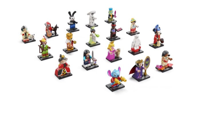 LEGO 71038 Complete Set of 18 Minifigures - Disney 100 Series – Minifigures  Plus
