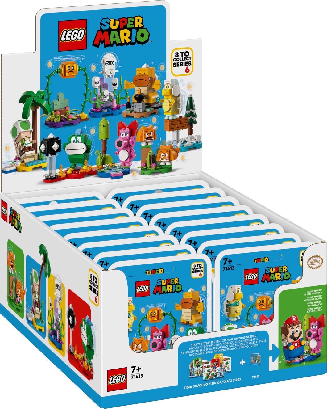 LEGO Super Mario Character Packs 71413 Series 6 Box Case of 16 Minifigures