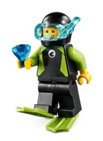 LEGO Scuba Diver Minifigures Plus