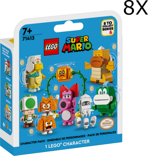 LEGO 71413 Super Mario Series 6 Character Full Collectible Set of 8 -  sealed packages