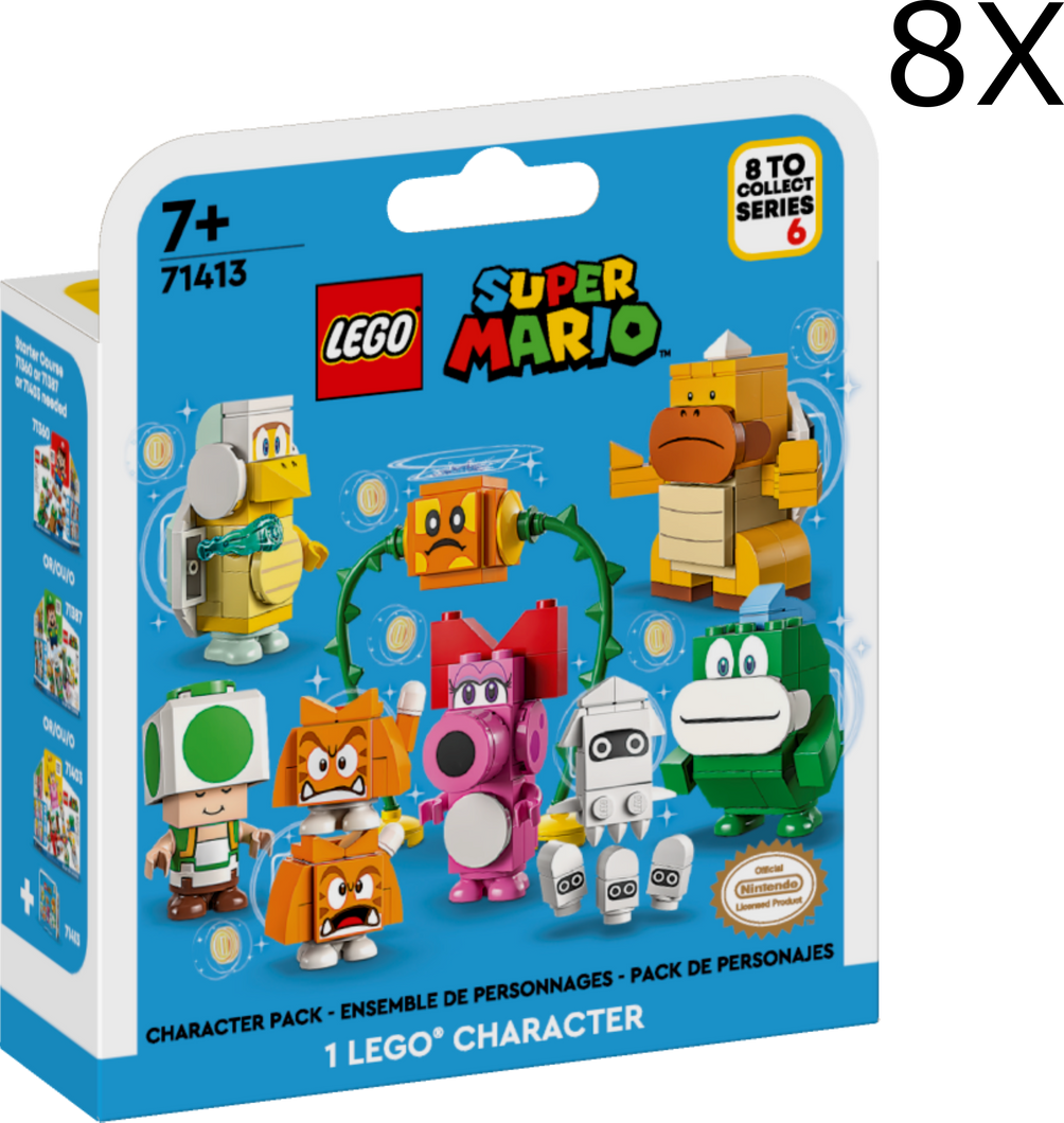 LEGO 71413 Super Mario Series 6 Character Full Collectible Set of 8 -  sealed packages