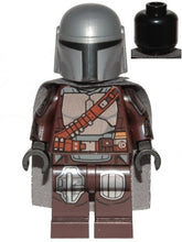 Load image into Gallery viewer, LEGO Star Wars Mandalorian Din Djarin Mando Minifigure with Silver Beskar Armor