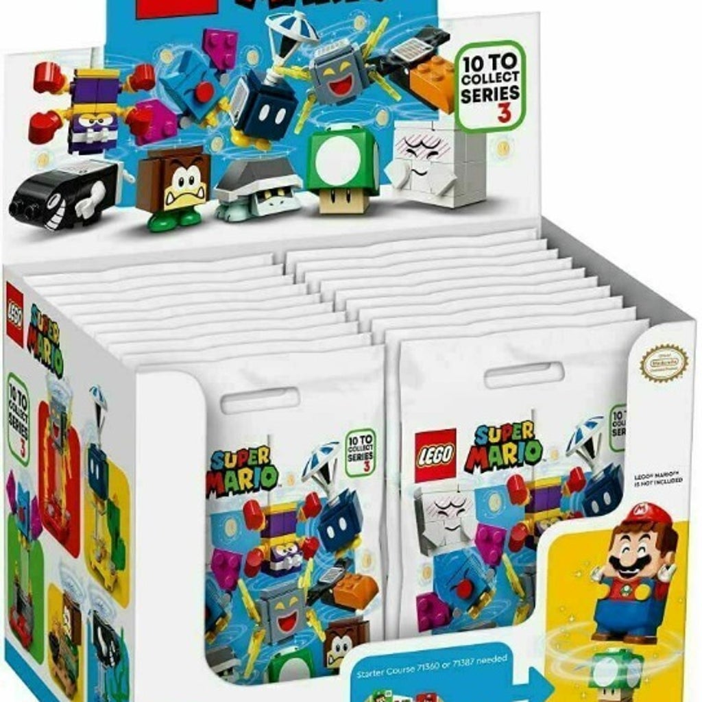 Lego Super Mario Character Packs 71394 Series 3 Box Case of 18 Minifig ...