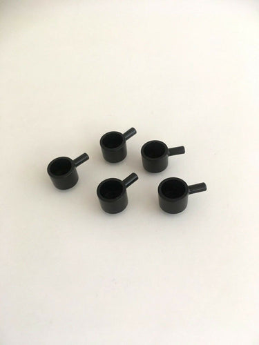 NEW LEGO Minifigure Utensil  5 Black Pots (Soup Cup, Food)