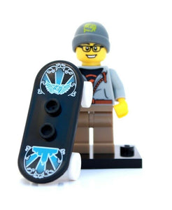 NEW LEGO MINIFIGURES SERIES 4 8804 - Street Skater Skateboarder